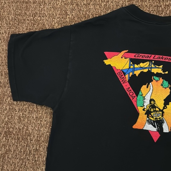 Vintage BMW Motorcycle Owners of America Rally Tee - Picture 3 of 9